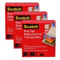 Scotch Book Tape, 1.5 in x 15 yd Per Rolls, PK3 MMM84515